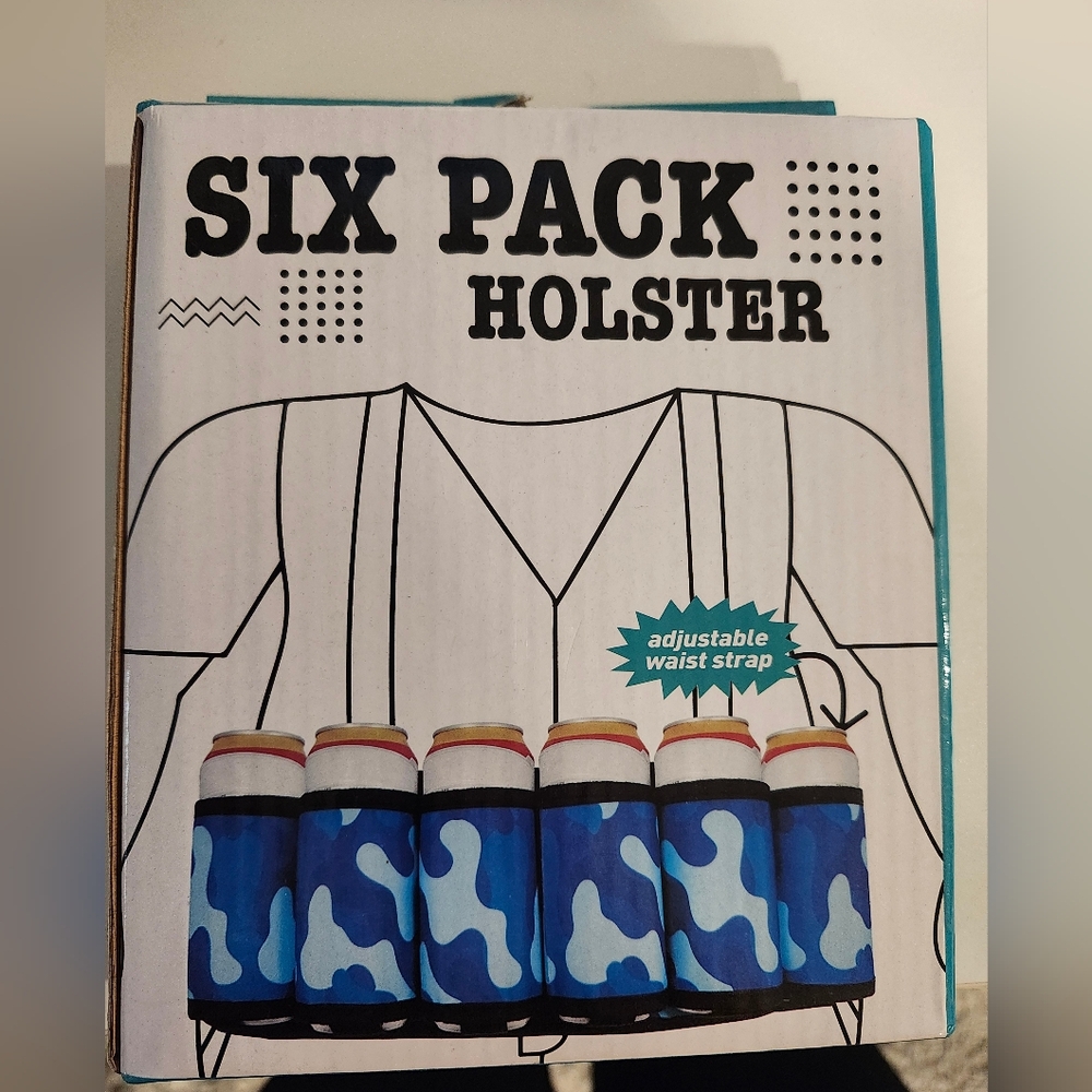 Blue Camouflage Six Pack Holster